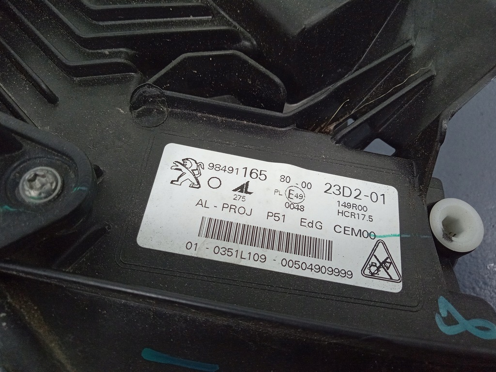 фото №6, Peugeot 308 iii 21- фара левый led 9849116580