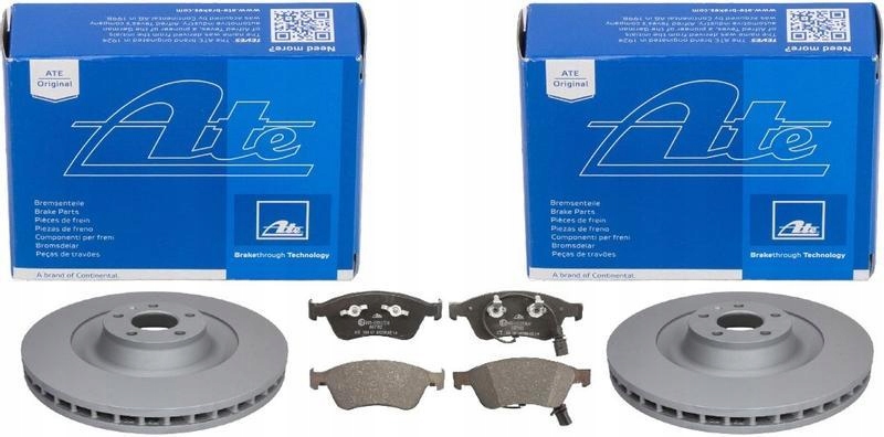 фото №1, Ate тормозные диски+ тормозные колодки перед audi s6 c6 385mm