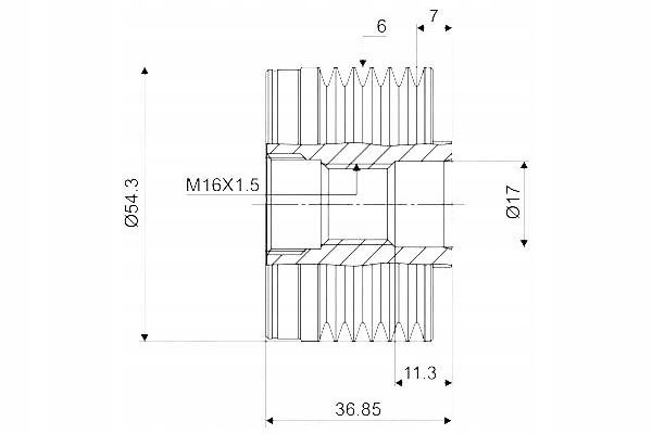 Купити Valeo шків генератора citroen