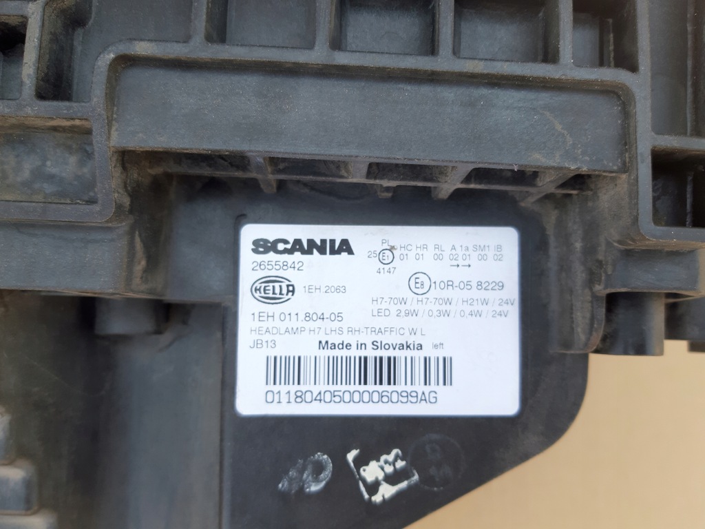 фото №11, Scania r s панель фари фара лівий лампа ліва