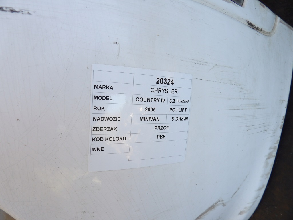 фото №13, Chrysler country iv бампер передній lak. pbe