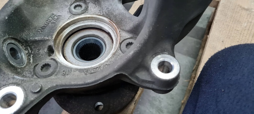 фото №8, S3 8v a3 поворотний кулак ступиця колеса ліва лівий перед 2.0 tfsi 5wa407253a