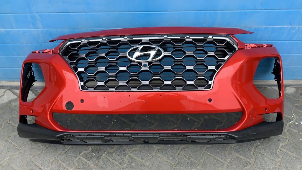 фото №1, Hyundai santa fe 2019- бампер передний перед