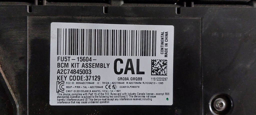 фото №3, Ford ranger iv lift коробка модуль bsi 16r