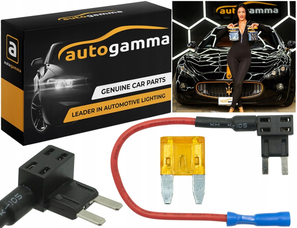 фото №1, Разъём адаптер предохранитель автомобильный mini bypass + предохранитель