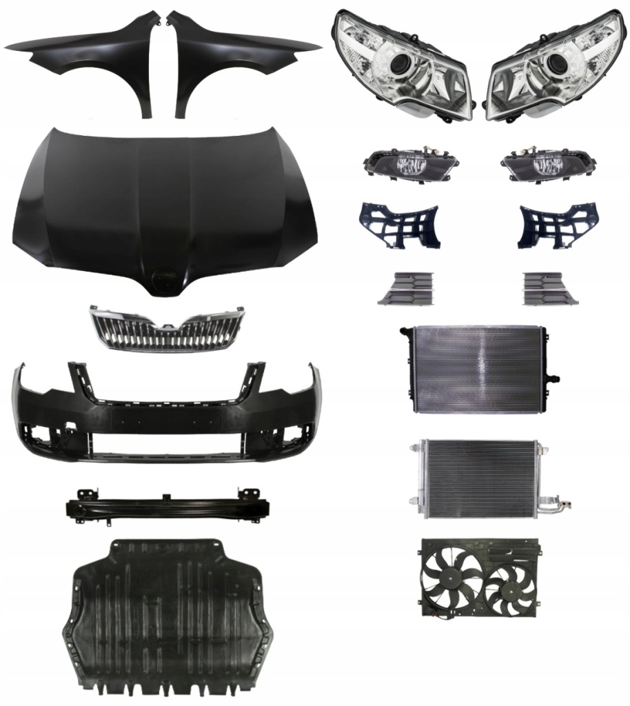 фото №1, Skoda superb ii lift 2013-2015 бампер капот лампы