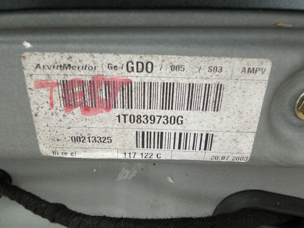 фото №9, Дверь правый задняя vw touran i 1t1 2003 lb5n