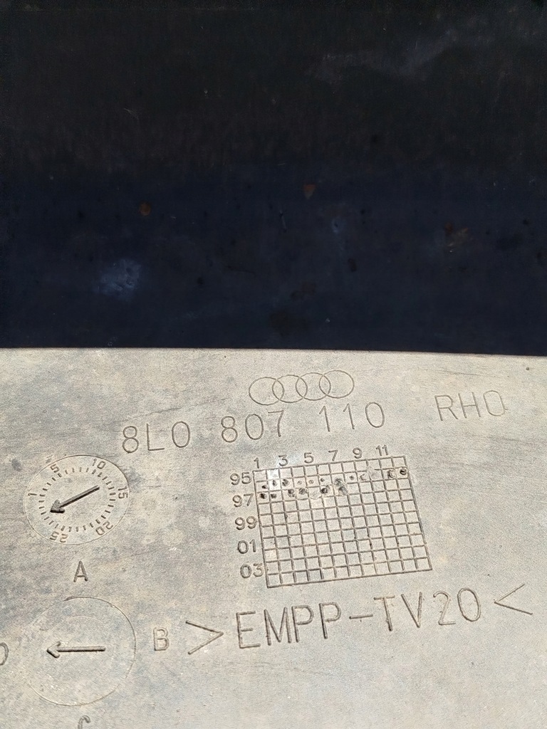 фото №9, Накладка бампера спойлер накладка-спойлер audi a3 8l 8l0807110