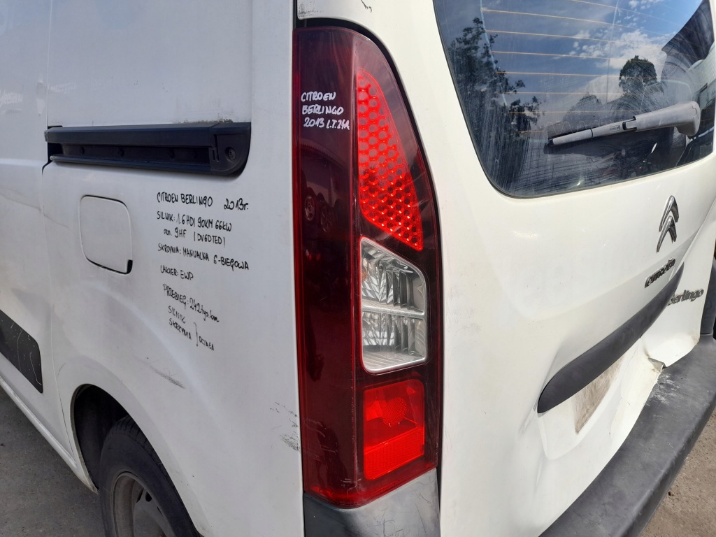 фото №2, Citroen berlingo ii лампа левый задняя левая задняя