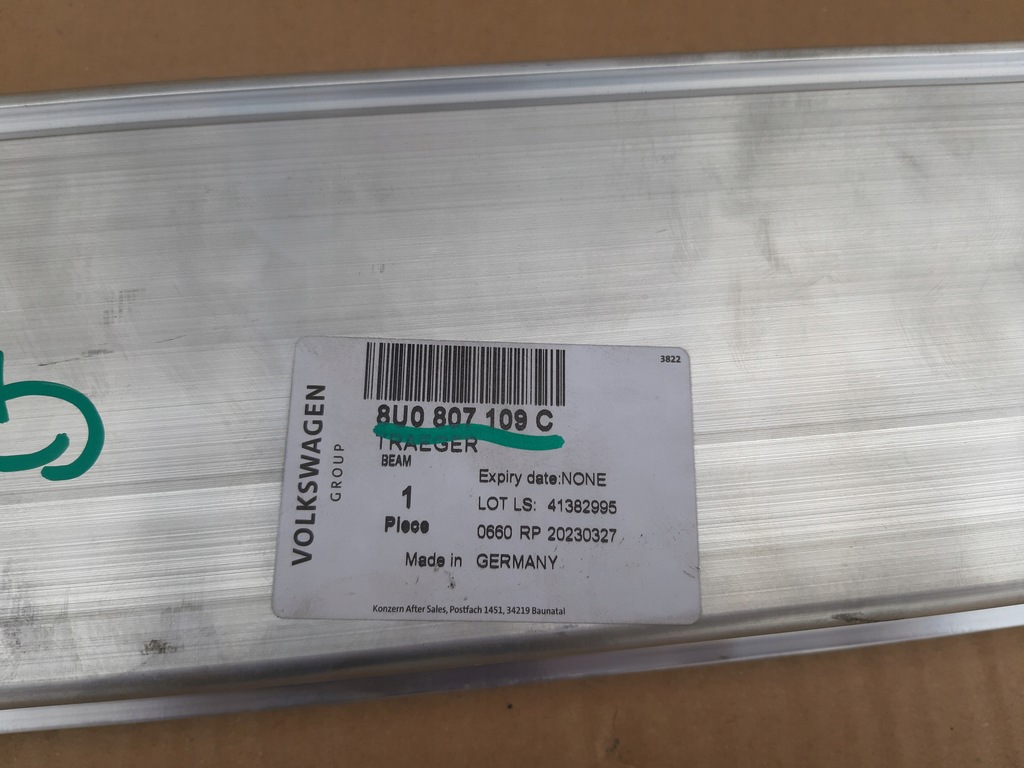 фото №13, Audi q3 8u0 2011-2018 балка передняя бампера 8u0807109c