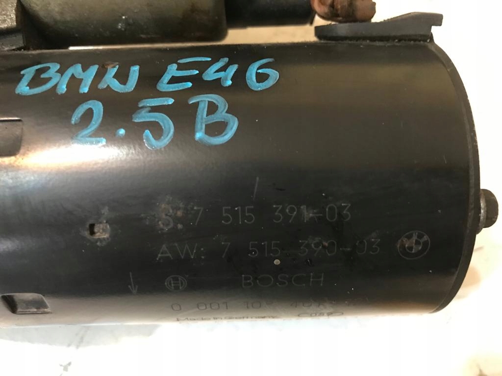 Стартер bmw 3 e46 95-05r 2.2 2.5 b 7515391 bosch 0001108401 7515391-03 в Украине