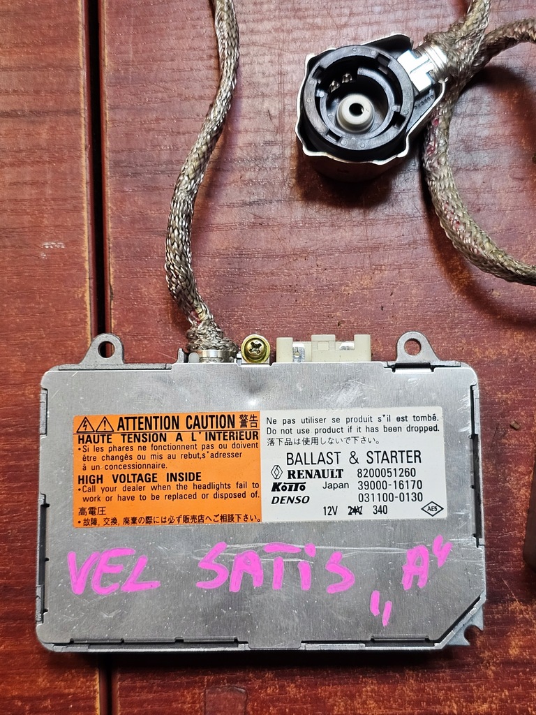 фото №3, Преобразователь ксенон renault vel satis 03' eu 8200051260