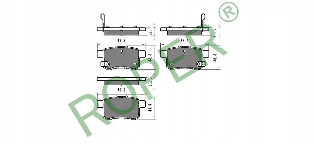 фото №1, Гальмівні колодки задня honda accord viii
