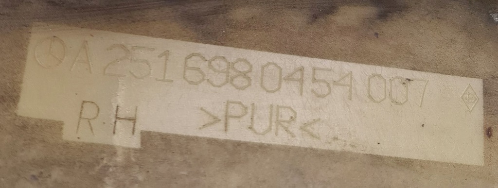 фото №6, Молдинг накладка порог правая 775 mercedes r-kl w251