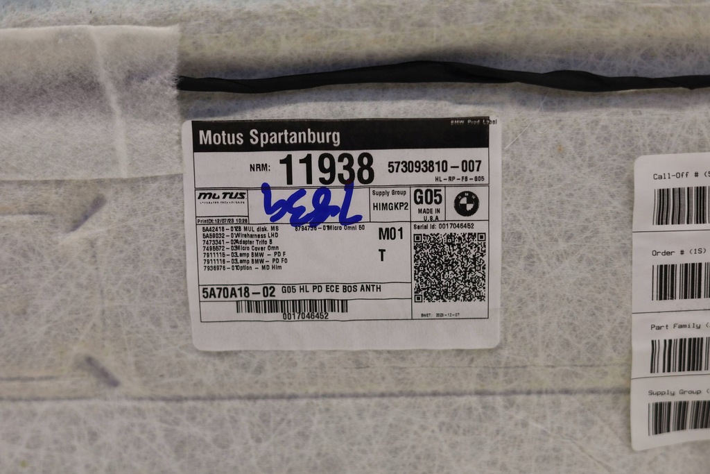 фото №10, Стеля підкрилок стеля панорама дах bmw x5 g05 lci 5a70a18 m-pakiet