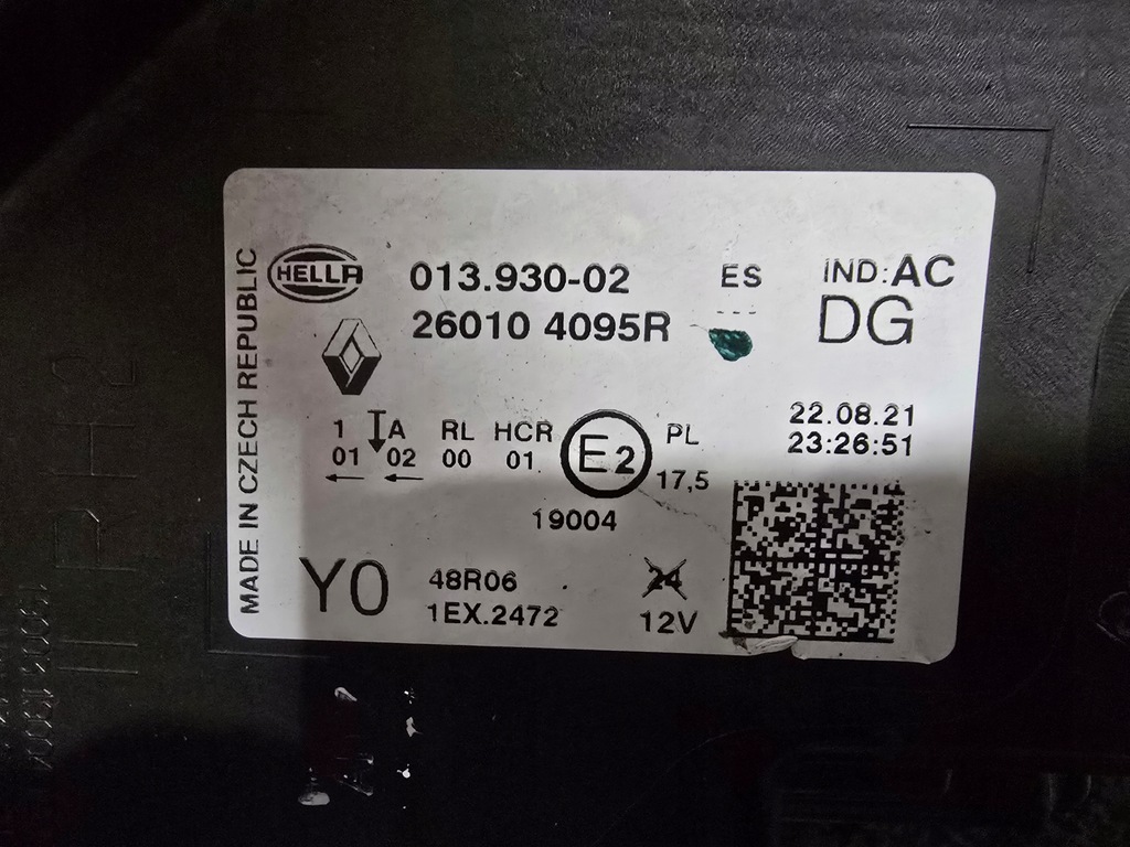 фото №10, Лампа правая перед renault captur ii full led pure vision