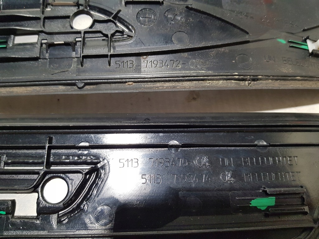 фото №11, Накладки пороговые led правая левая перед задняя комплект bmw f07 молдинг