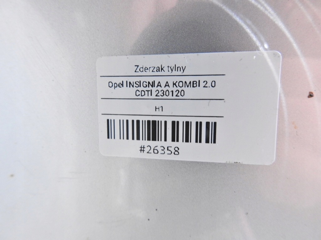 фото №9, Бампер задній задня z167 opel insignia a kombi