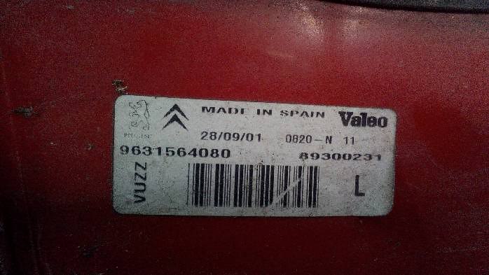 фото №6, Лампа левая задняя citroen xsara