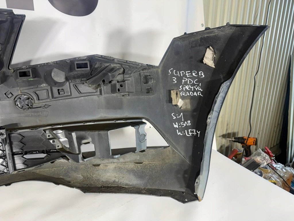 Skoda superb iii бампер перед передний 2015-2019 pdc,radar, sprysk lf7y с Разборки