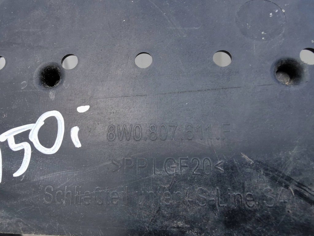 фото №11, Audi a4 s4 s-line b9 8w0 плита защита pod бампер передний перед 8w0807611f