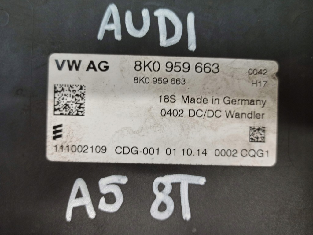 фото №2, Audi a5 8t модуль стабілізатор напруги 8k0959663