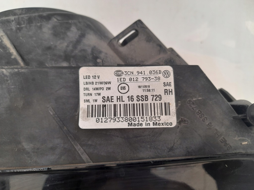 фото №10, Vw atlas 18-24 лампа правый перед full led 3cn941036b usa