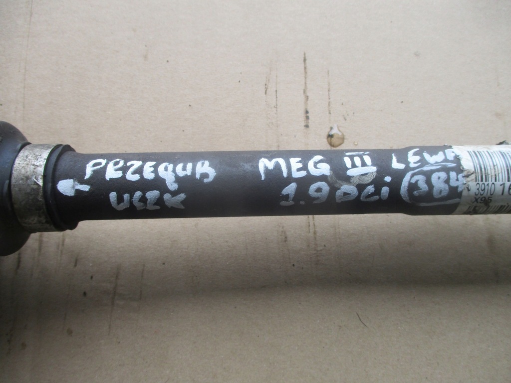 фото №3, Приводной вал левая 391016204r renault megane iii 1.9dci