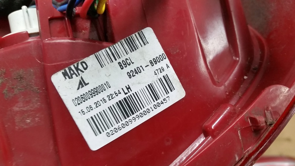 фото №8, Лампа лівий lub правий задня hyundai i10 ii 92401-b9000