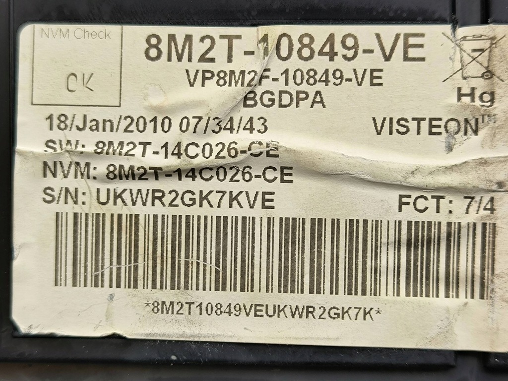 фото №11, Ford s-max 2013 лічильник / спідометр