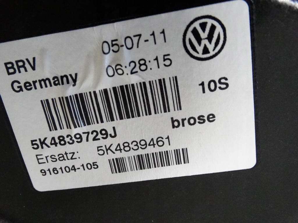 фото №8, Механизм стекло левый задняя vw golf vi hb 5k4839461