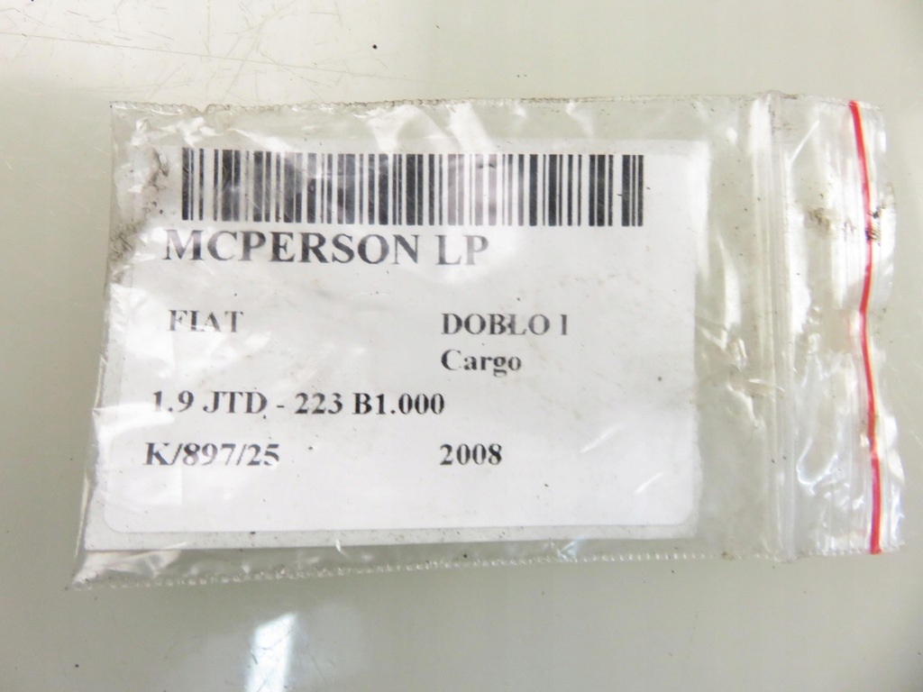 фото №10, Mcperson левый передний fiat doblo i cargo 1.9 jtd 105 - 223 b1.000