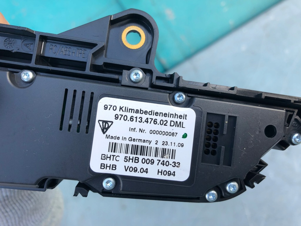 фото №6, Porsche panamera 970 панель управление кондиционера