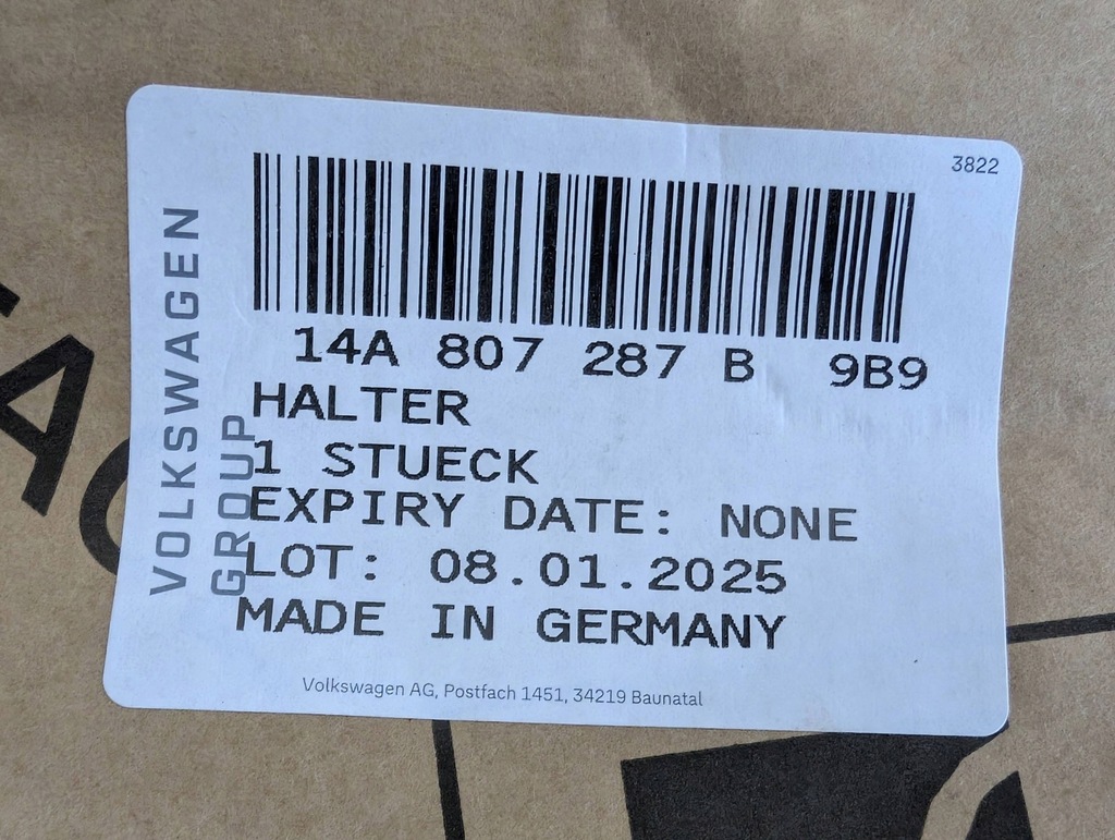 фото №10, Vw id7 id 7 14a подкладка pod номерной знак молдинг 14a807287b nowa оригинал