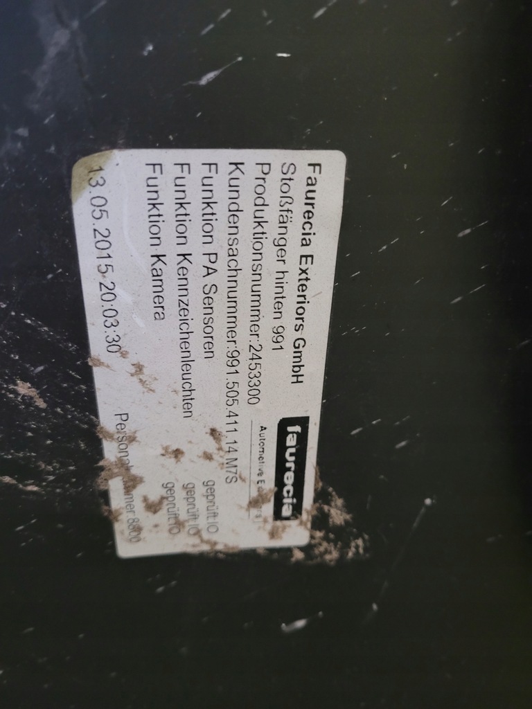 фото №7, Porsche 911 991 turbo s бампер задняя задний