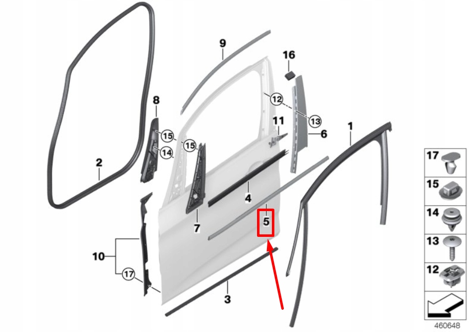 фото №1, Bmw 2 f45 rear правий outer door канал cover 51357326142 7326142