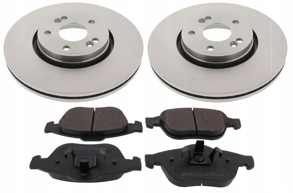 фото №1, Тормозные диски тормозные перед тормозные колодки renault laguna ii 300mm