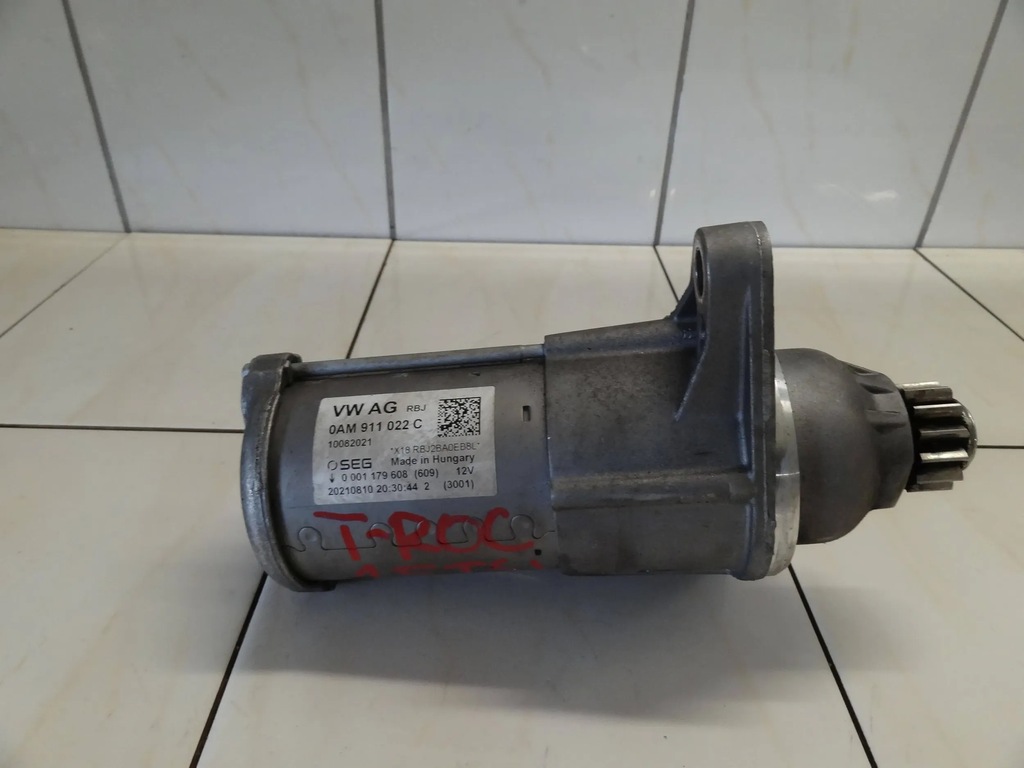 фото №1, Vw t-roc 2021 1.5 tsi стартер 0am911022c 0001179608