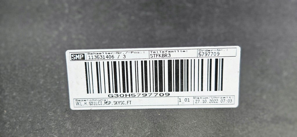 фото №12, Бампер bmw 5 g31 lci lift 2020- kombi m-pakiet задня pdc задній