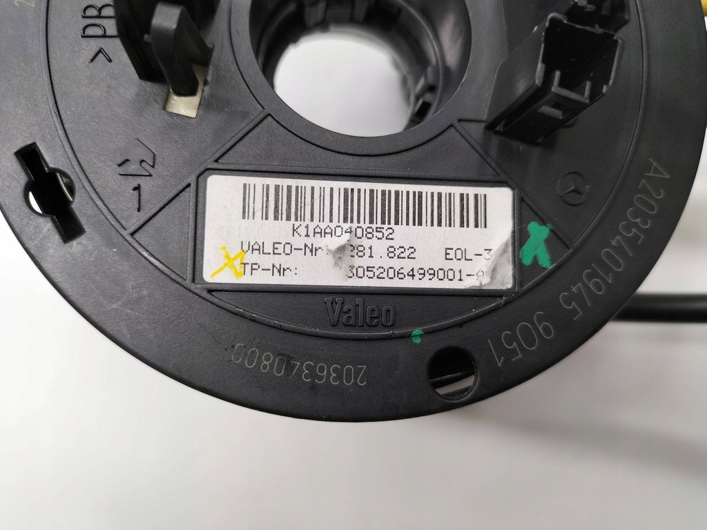 фото №6, Стрічка датчик kąta повороту mercedes w203 a2035401945 a1694640118