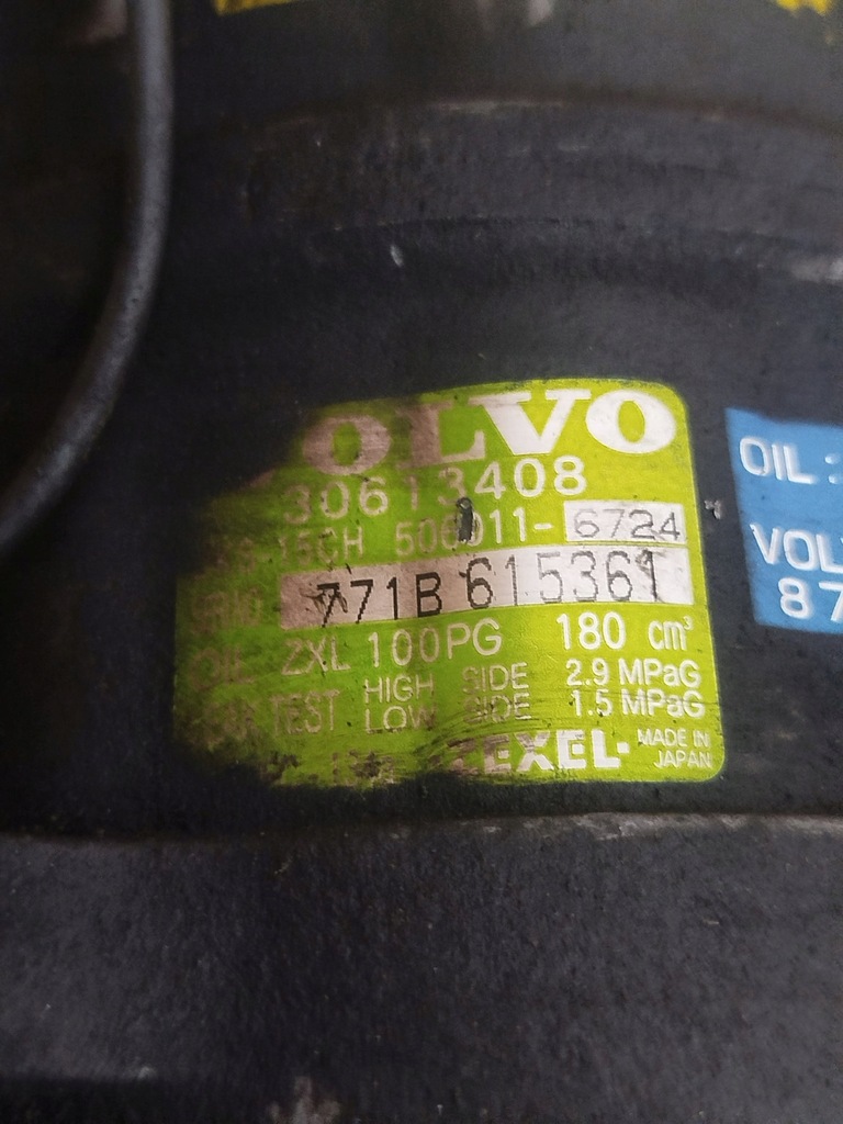 фото №6, Компрессор кондиционера компрессор насос volvo v40 30613408