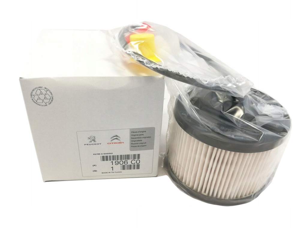 фото №1, Фильтр топлива citroen c4 c5 c8 i ii iii 2.0 hdi 1906.c0 оригинал
