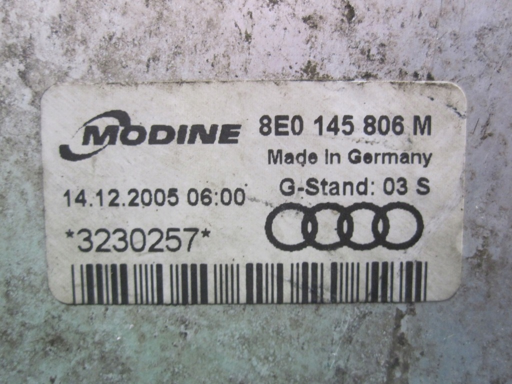 фото №7, Audi a4 b7 iii 07r интеркулер 8e0145806m