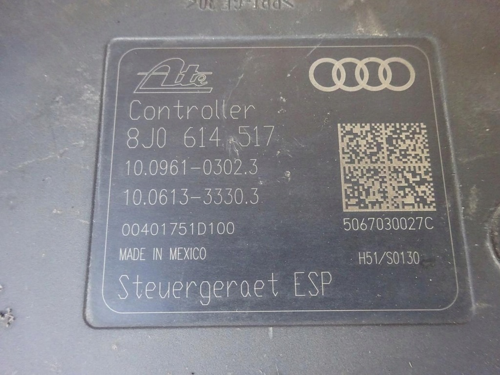 фото №7, Audi tt 8j r32 2.0 tfsi 06-14 насос abs esp 8j0614517