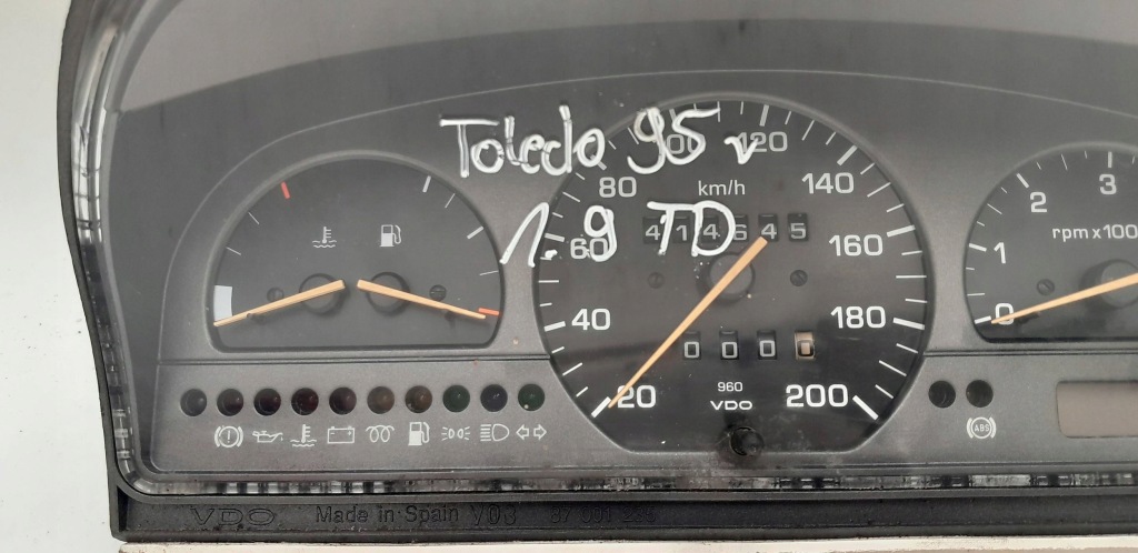 фото №5, Seat toledo ii 1.9 td лічильник / спідометр 1l0919033ce3zy