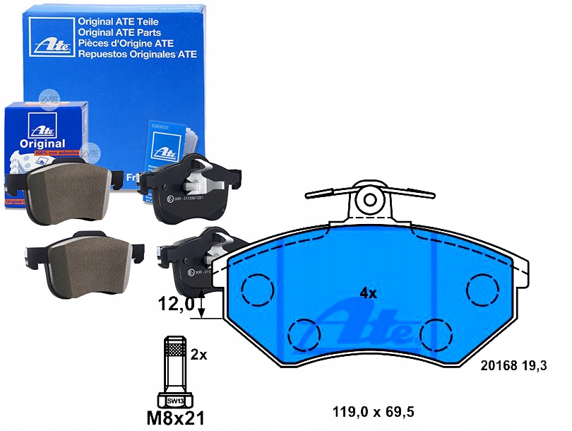 фото №1, Гальмівні колодки гальмівні chery a3 seat cordoba cordoba var