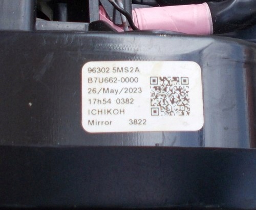 фото №15, Nissan ariya 20- зеркало левая 14 pin eu ассистент камера 96302-5ms2a