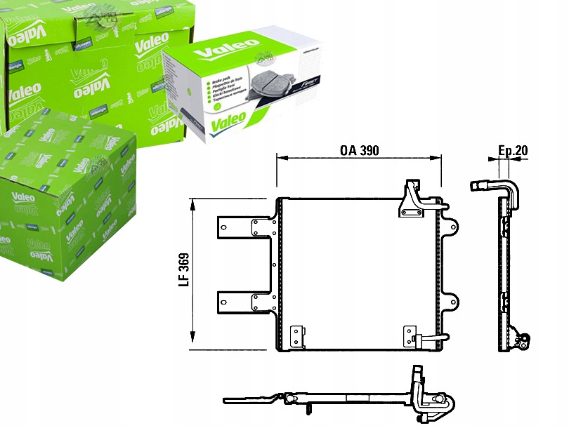 фото №1, Конденсатор радиатор кондиционера valeo tsp0225373
