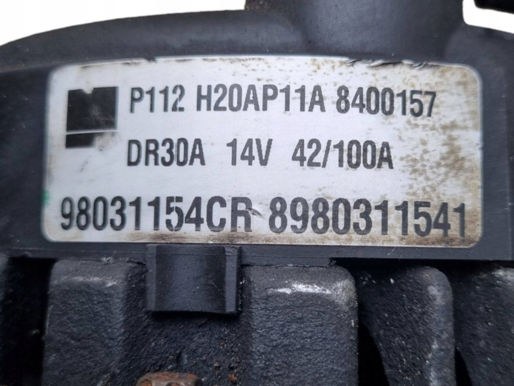 Генератор opel zafira 2 b facelift 2011 8980311541 Недорого