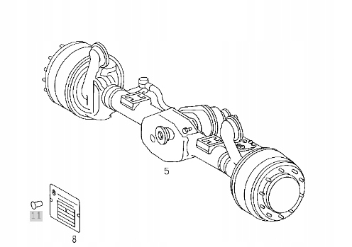 Pierwszy мост передний al 7/56 d - 9 mercedes actros mp2 mp3 8x8 в Украине